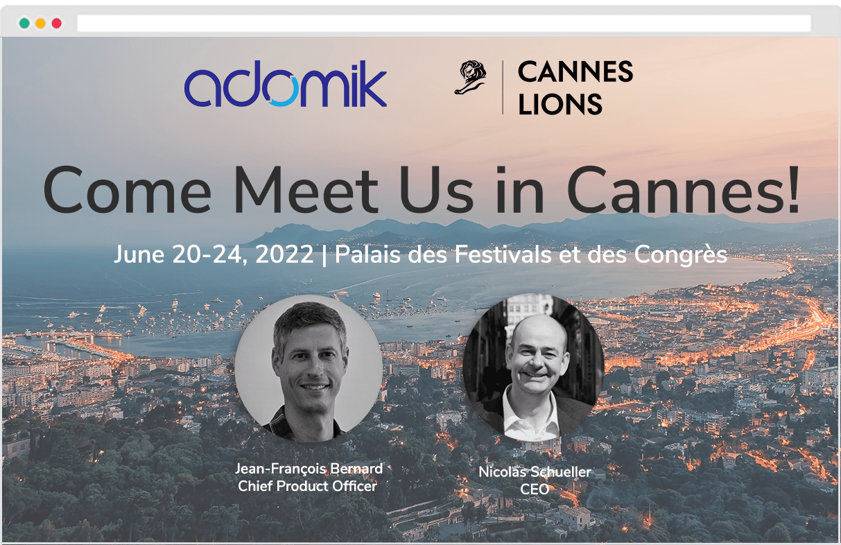 Cannes Lions 2022 - Adomik AdTech Events - with headshots