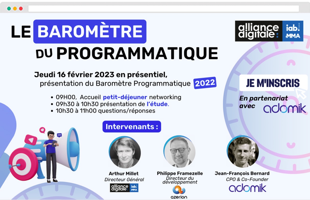 Adtech events - Barometre IAB Adomik 2022